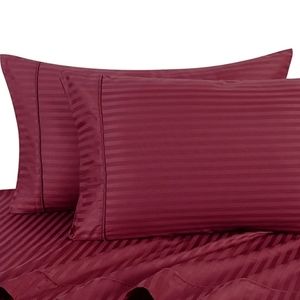 2 Burgundy Charter Club Pima cotton king pillowcases